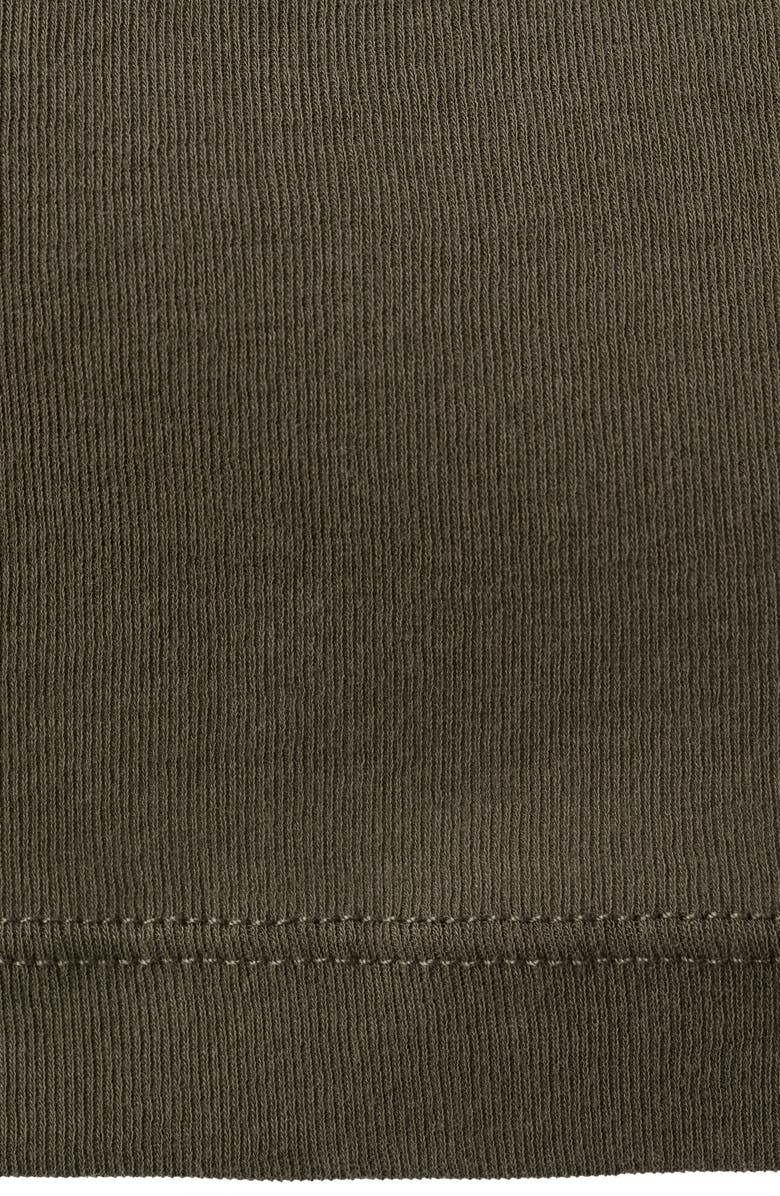 MANGO Fitted Cowl Neck Sleeveless Cotton Top, Alternate, color, Khaki Green