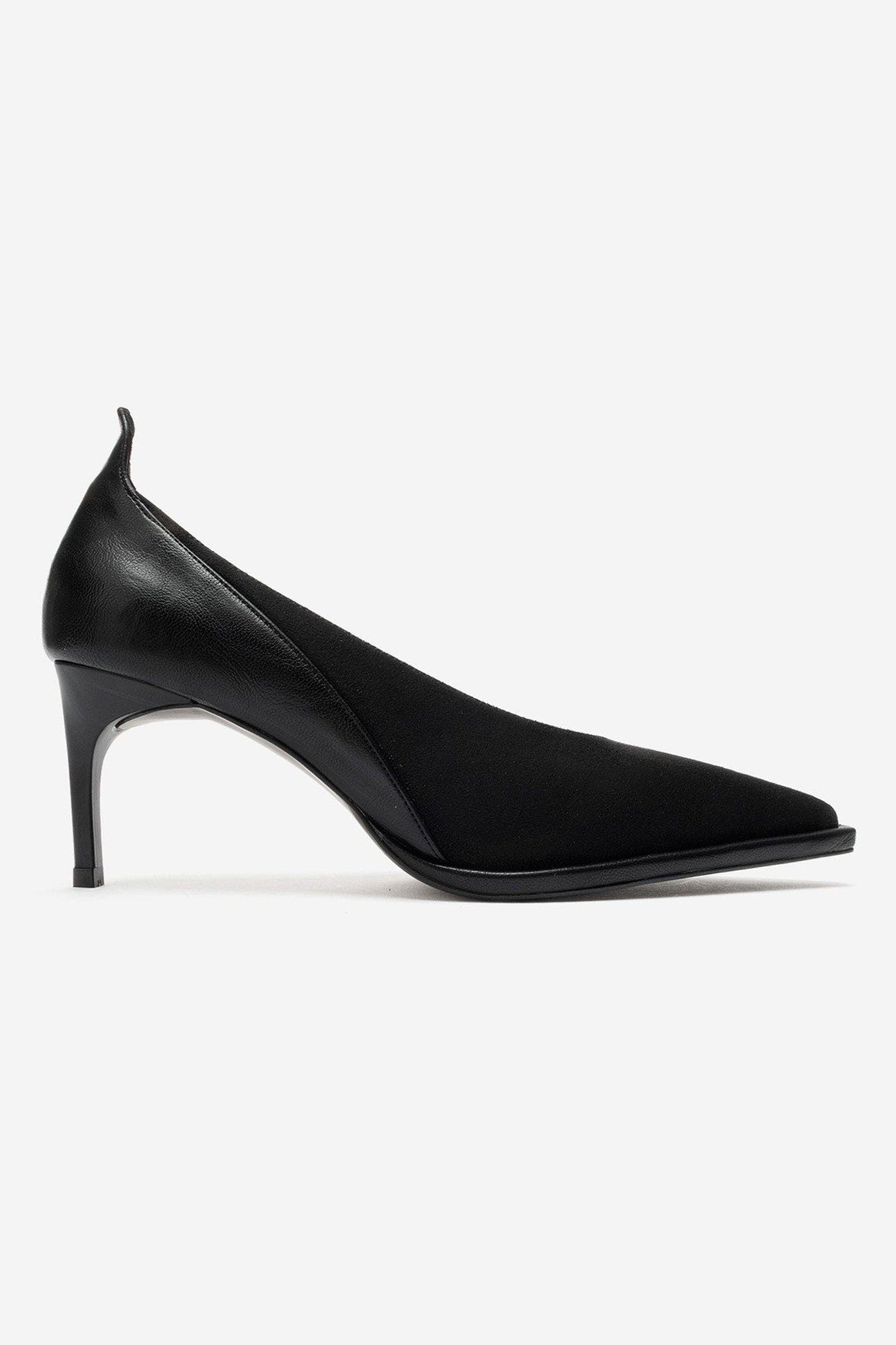Meadow Pointed Toe Stiletto Pump, Alternate, color, Black Suede