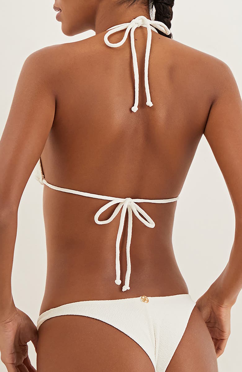 ViX Paula Hermanny Firenze Jolie Triangle Bikini Top, Alternate, color, White