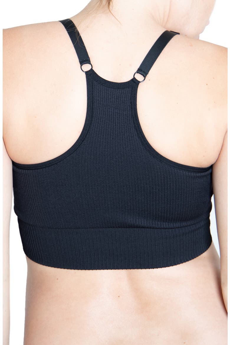Ingrid & Isabel® Seamless Active Maternity/Nursing Bra, Alternate, color, BLACK