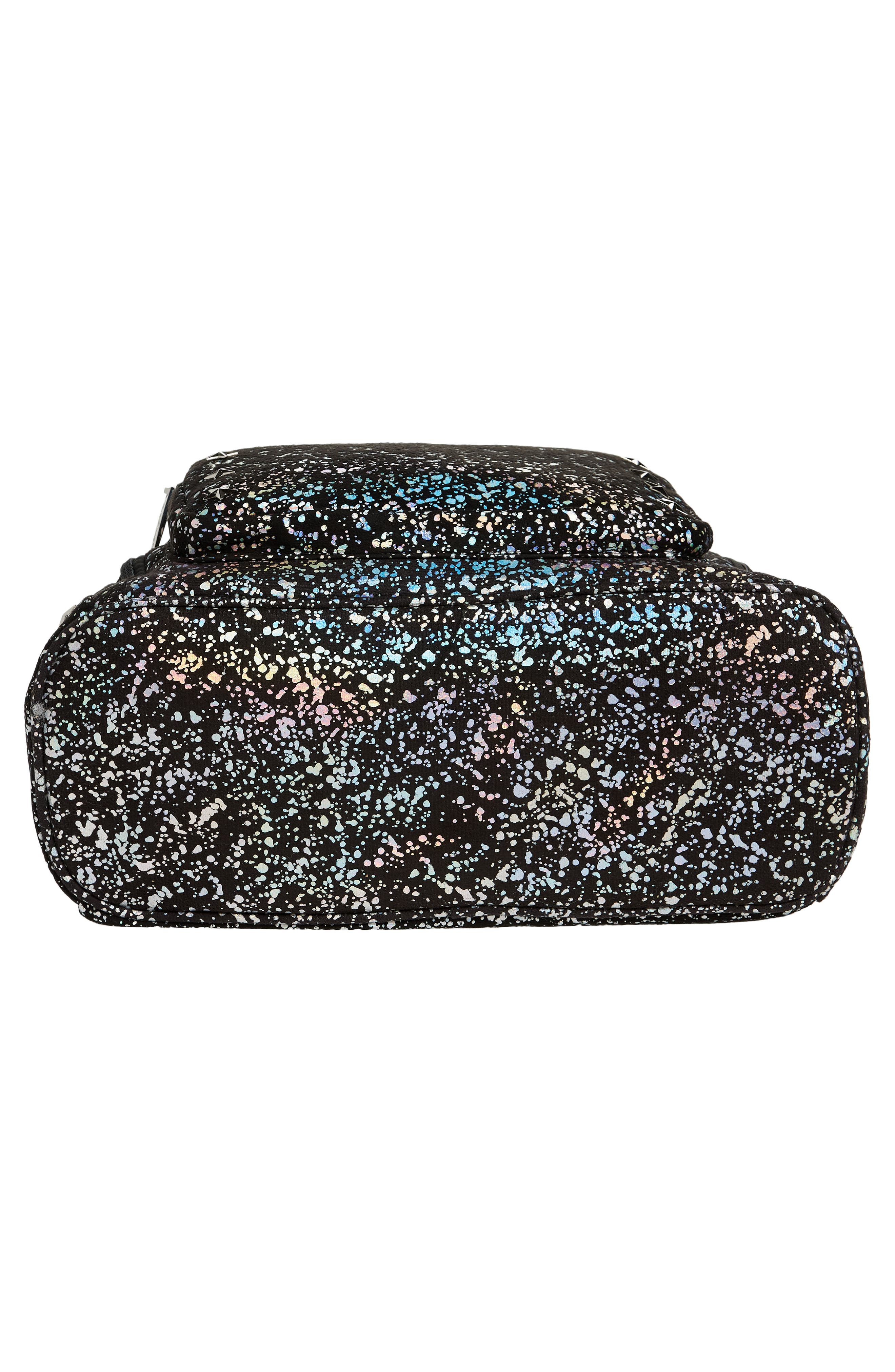 Bari Lynn Kids' Splatter Print Star Studs Canvas Backpack, Alternate, color, 