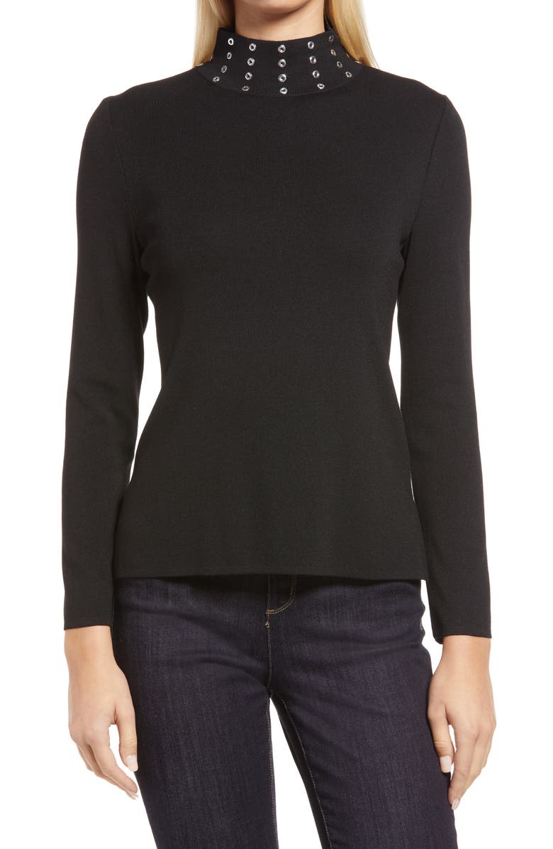 Ming Wang Mock Neck Sweater, Main, color,