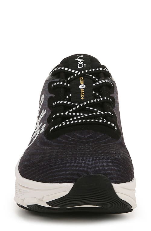 Ryka Devoxmaxplus Womens Striped Man Made Other Sports Shoes In Black