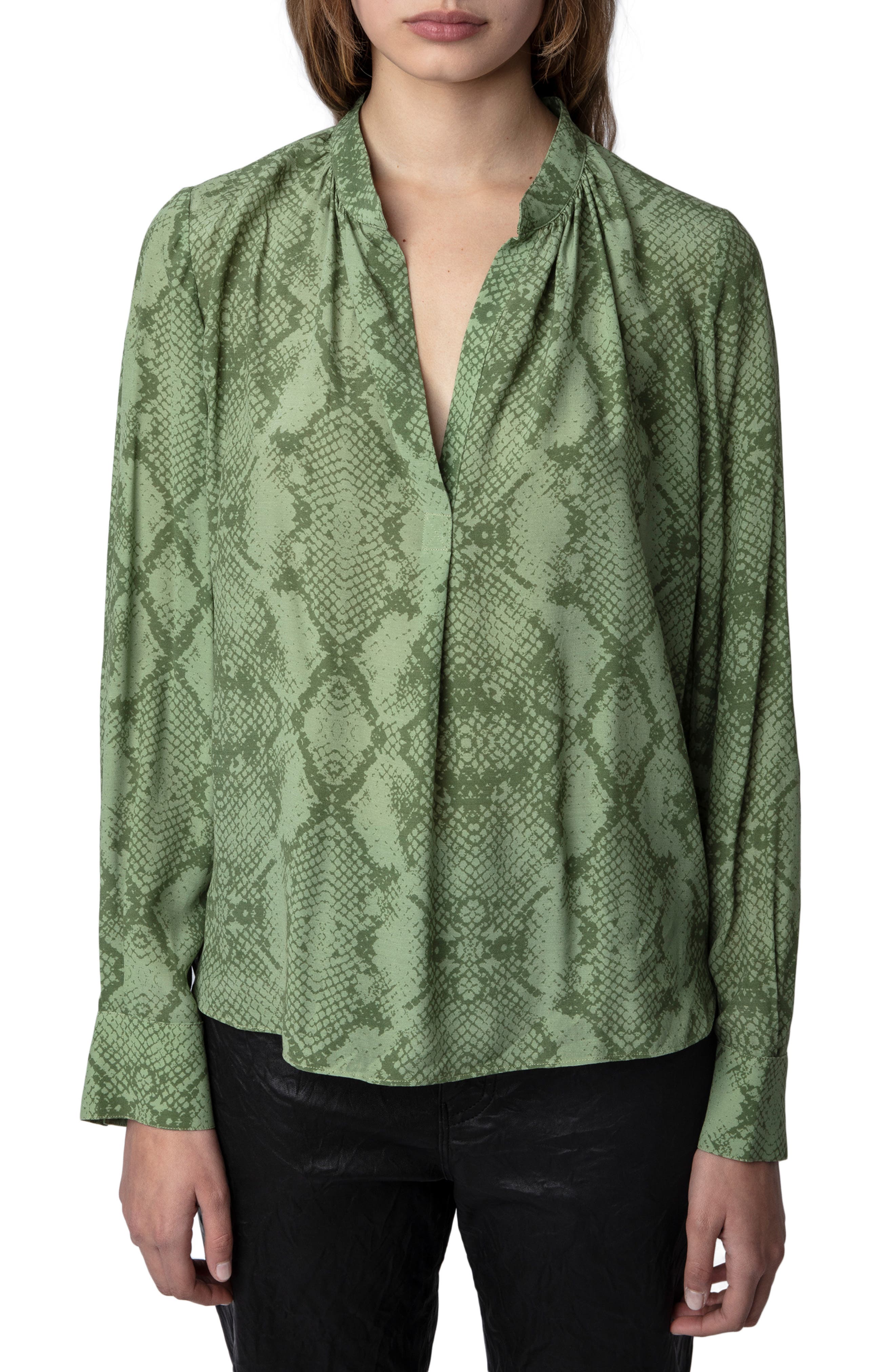 Tink Python Print Popover Shirt