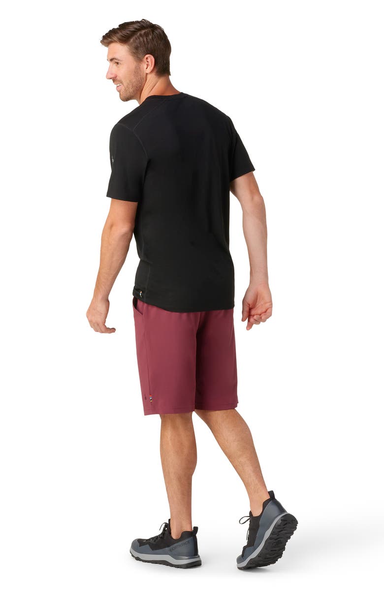 Smartwool Merino Wool Short Sleeve T-Shirt, Alternate, color, Black