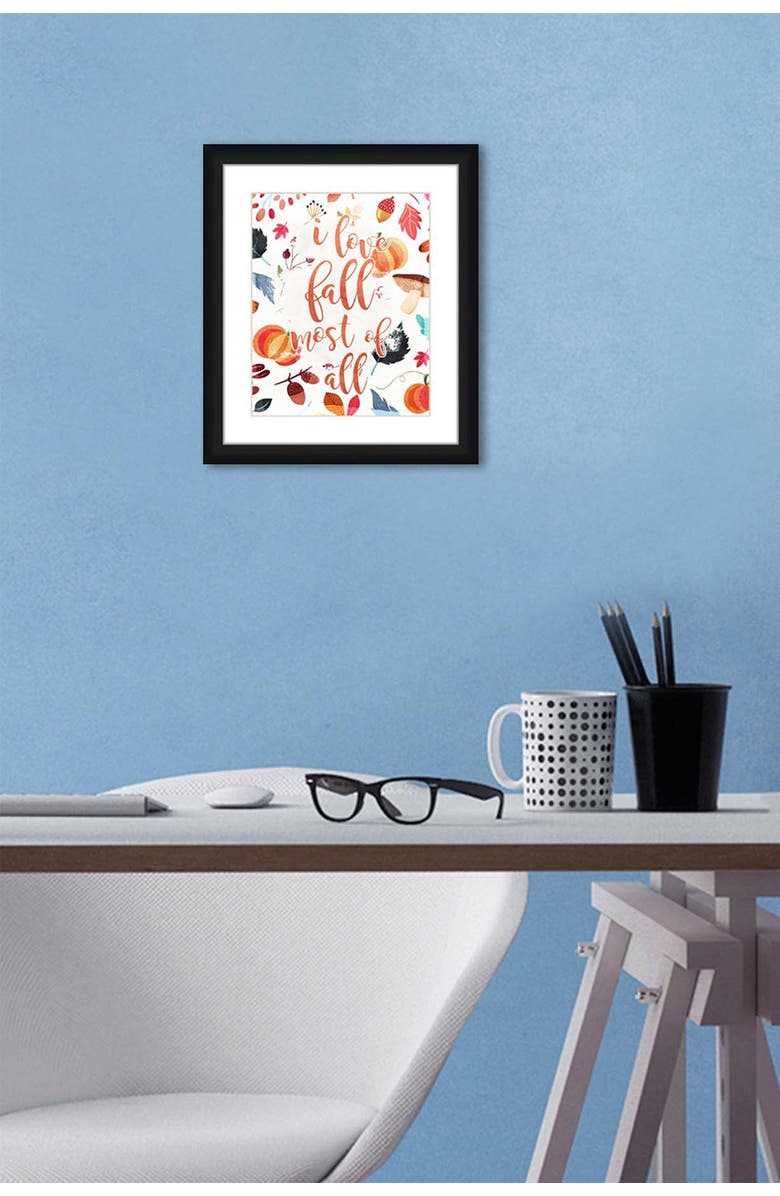 PTM IMAGES I Love Fall Framed Matted Giclee Print, Alternate, color,