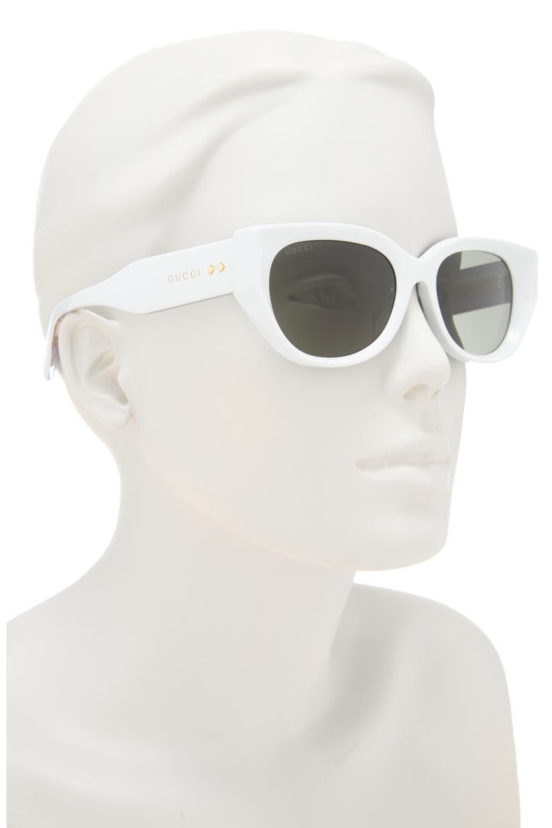 54mm Cat Eye Sunglasses, Alternate, color, GREY GREY GREY