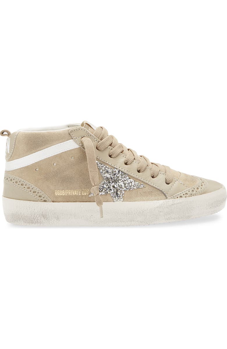 Golden Goose Mid Star Sneaker, Alternate, color, Beige/ Platinum