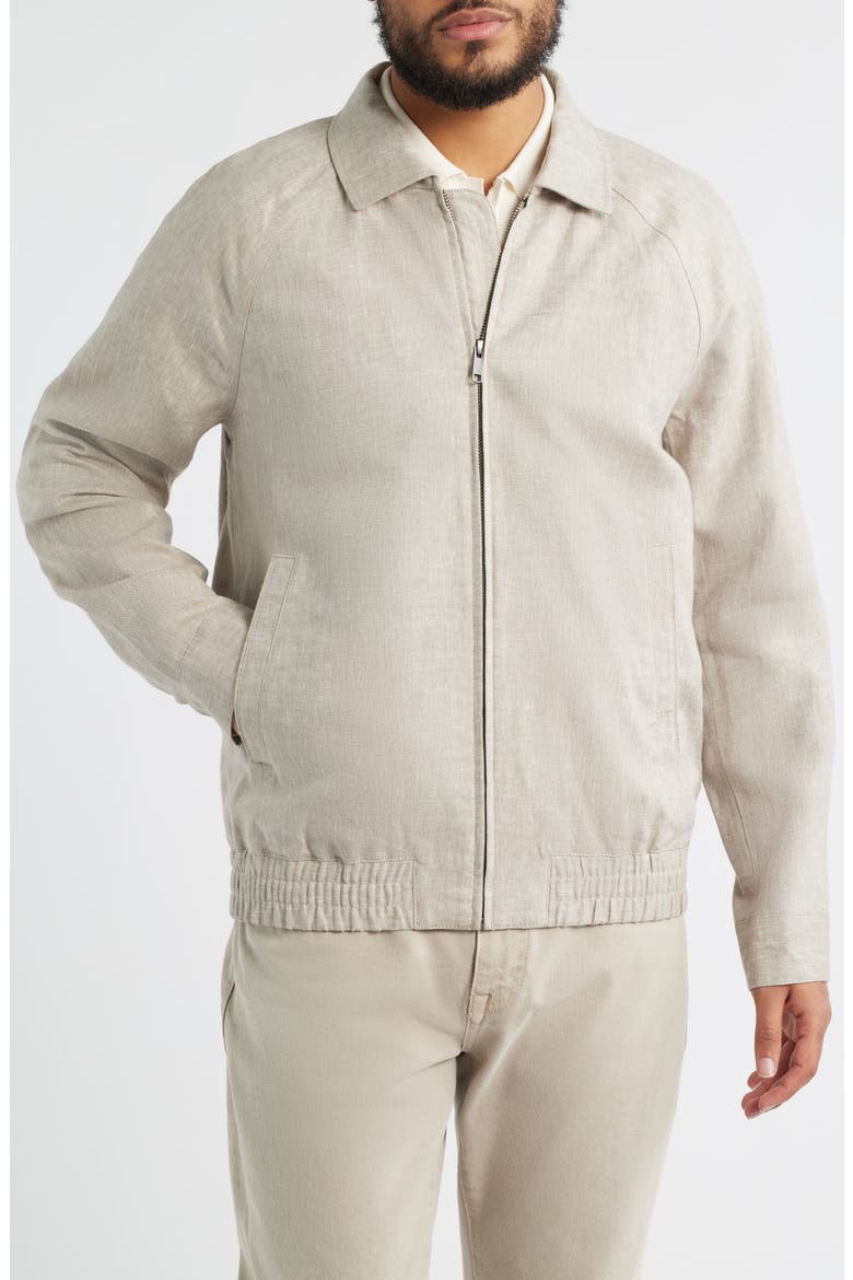 Linen Harrington Jacket (Men) | Nordstrom