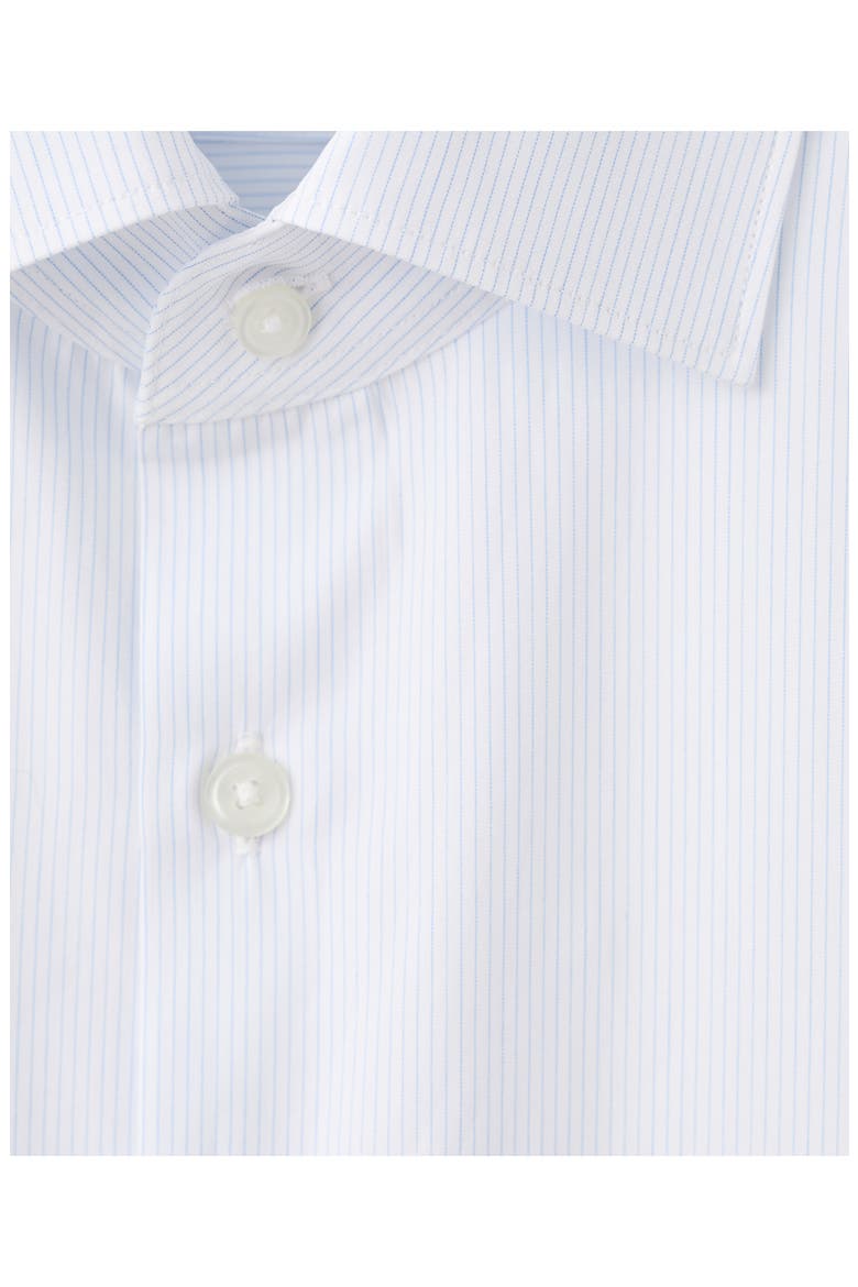Slim Fit Stripe Cotton Button-Up Shirt, Alternate, color, WHITE