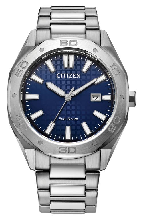 Citizen Mens Silver Tone Stainless Steel Bracelet Watch Bm7630-80l In Multi