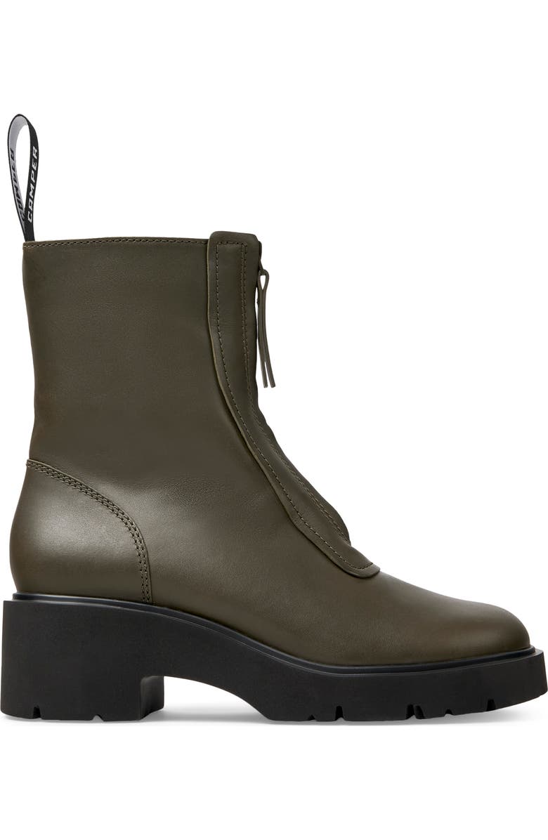 Camper Milah Zip Boot, Alternate, color, Dark Green