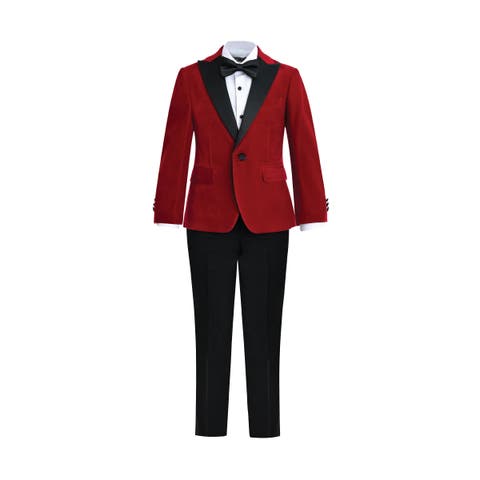 Velvet Suit with Peak Lapel (Toddler, Little Kid & Big Kid)