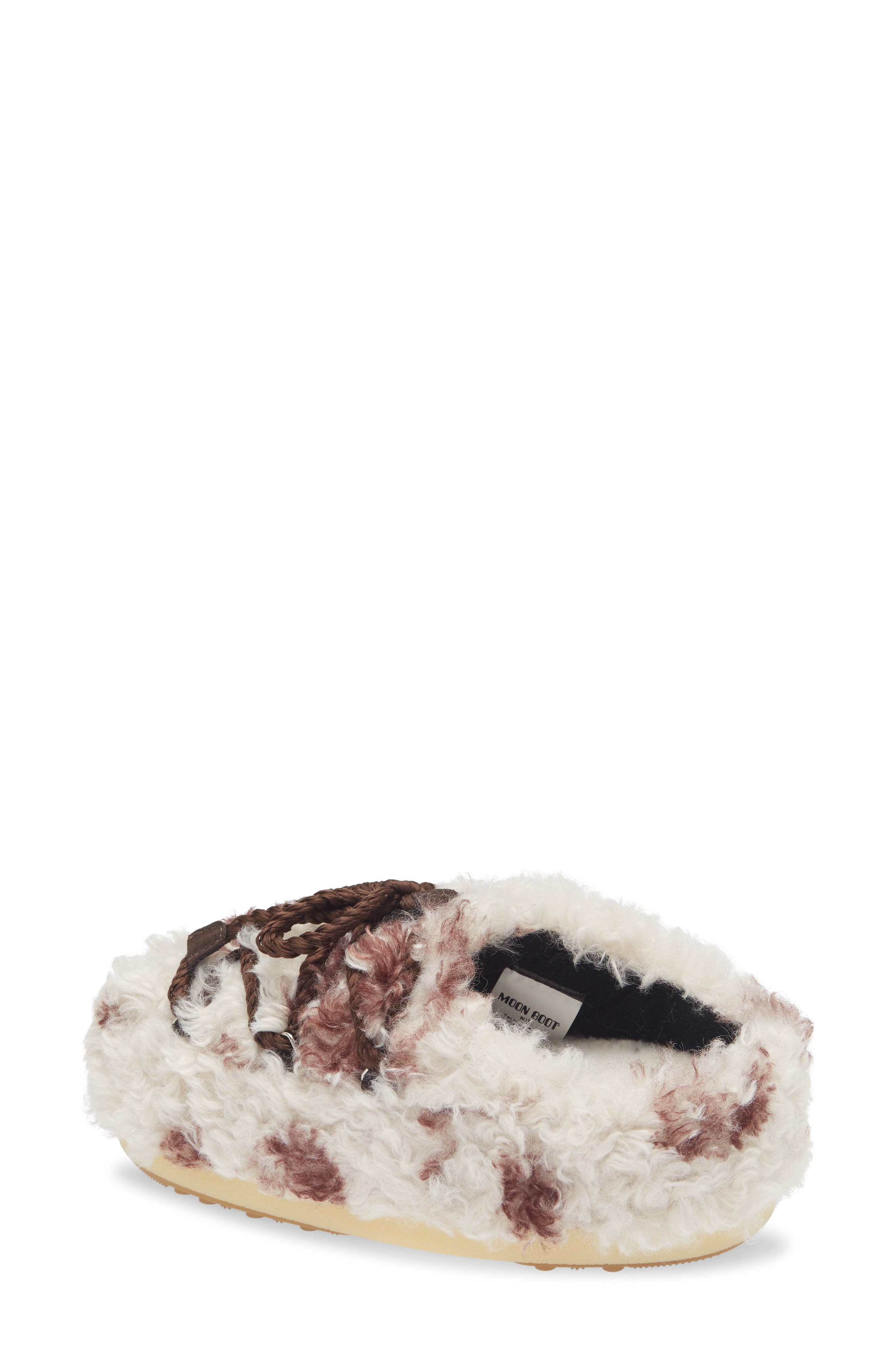 Moon Boot<sup>®</sup> EVX Curly Water Repellent Mule, Alternate, color, Cow