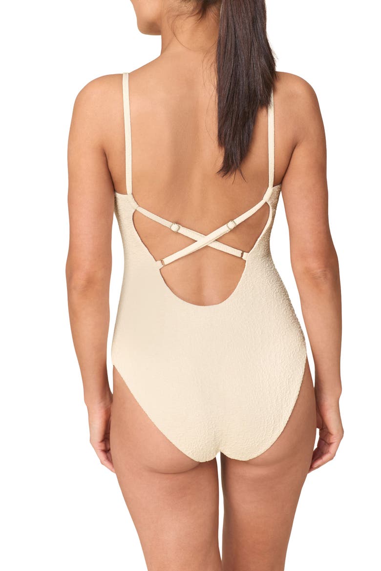 The Jetties One-Piece Swimsuit, Alternate, color, GARDENIA
