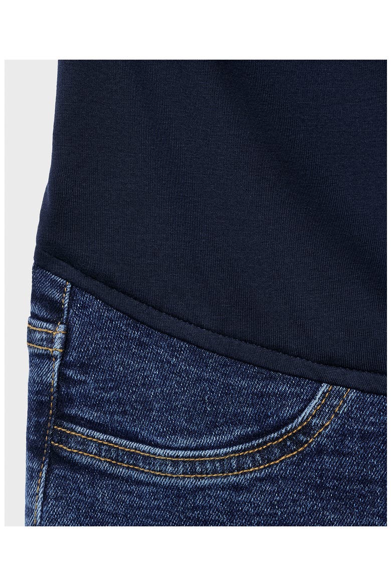 Over the Bump Raw Hem Straight Leg Maternity Jeans, Alternate, color, OPEN BLUE