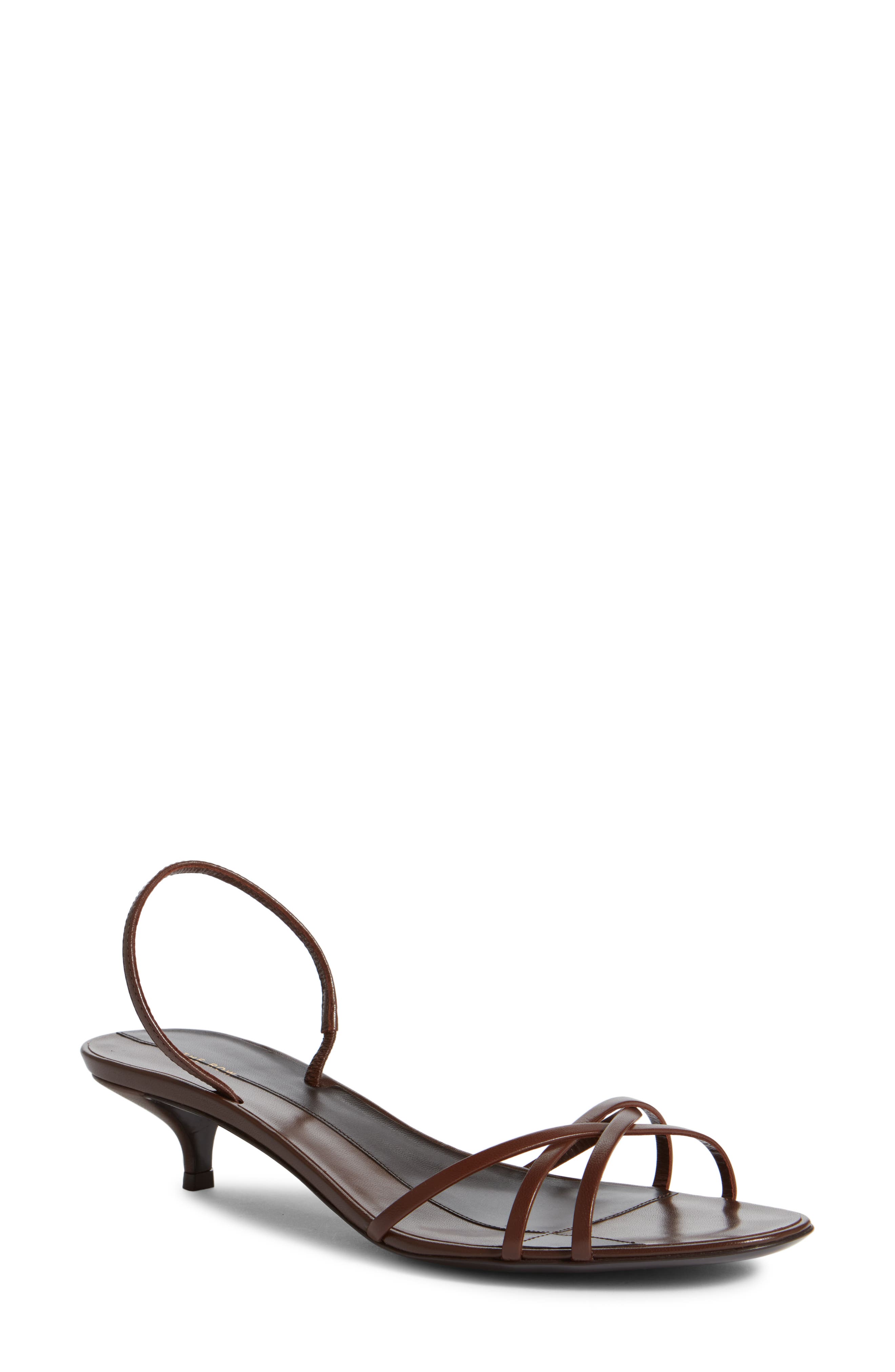 The Row Harlow Kitten Heel Slingback Sandal, Main, color, 