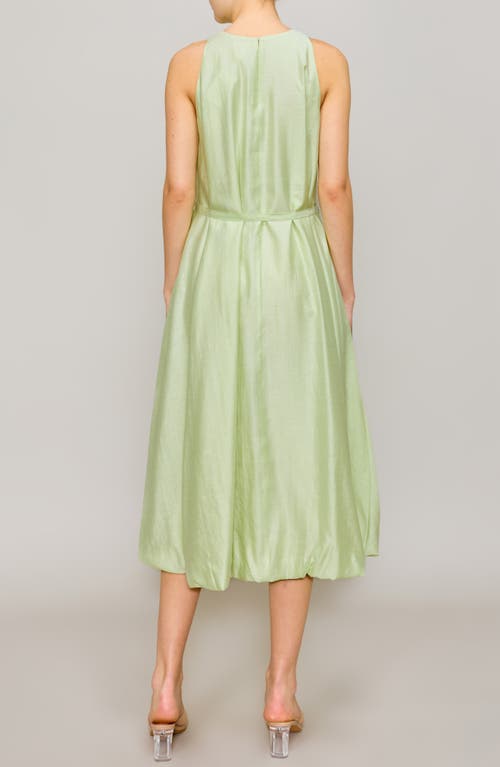 Melloday Sleeveless Bubble Hem Midi Dress