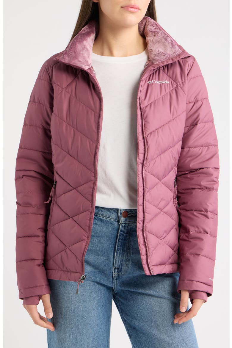 Heavenly Water Resistant Insulated Coat, Alternate, color, ANTIQUE MAUVE