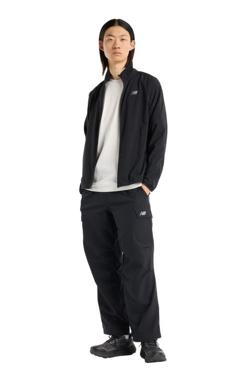 New Balance Water Resistant Stretch Ripstop Cargo Pants In Black