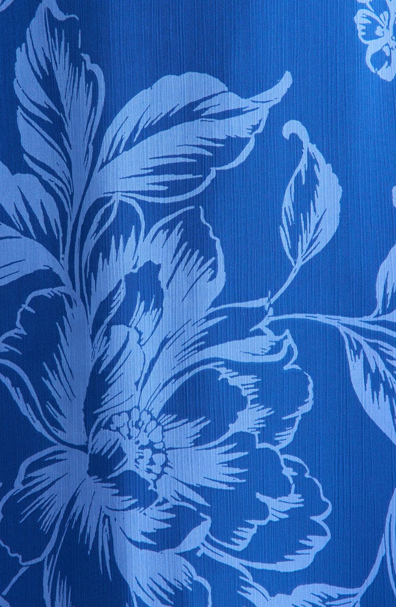 SUGARLIPS Ciara Floral Print Dress, Alternate, color, Navy-Blues