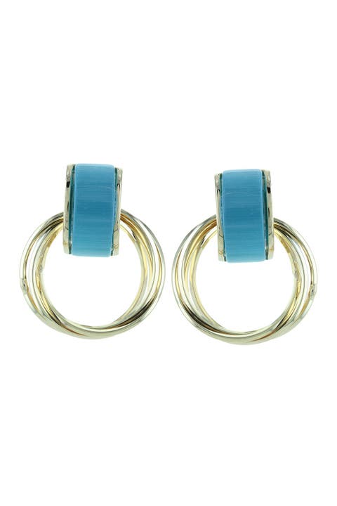 Gatto Cat's Eye Hoop Earrings