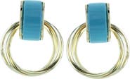 OLIVIA WELLES Gatto Cat's Eye Hoop Earrings