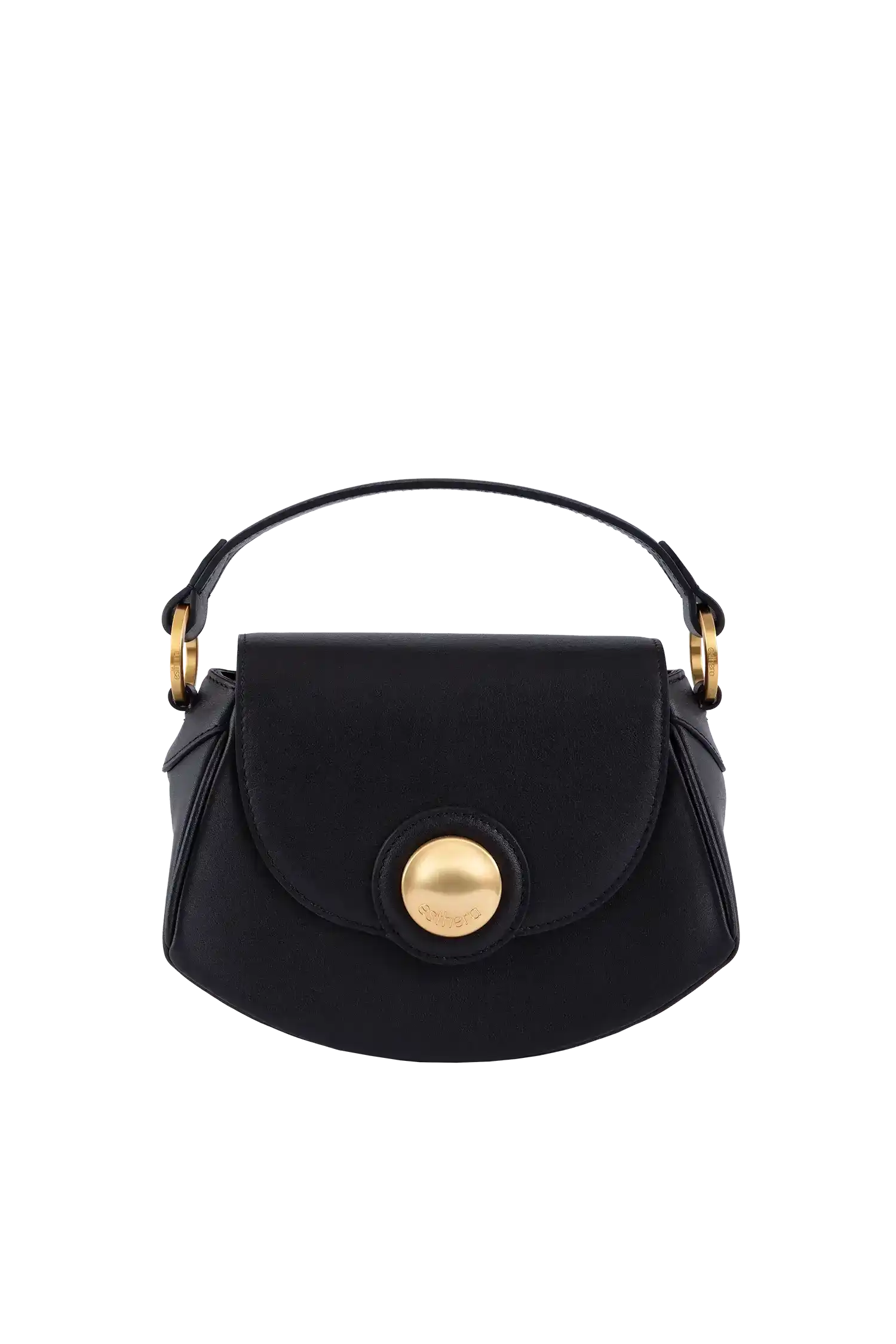 Esthera 7PM Leather Handbag, Main, color, Black