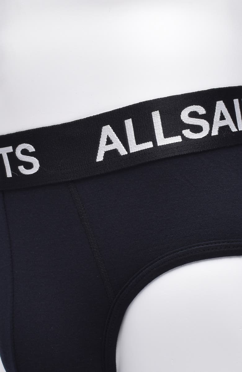AllSaints 3-Pack Contour Pouch Stretch Modal Blend Briefs, Alternate, color, Black
