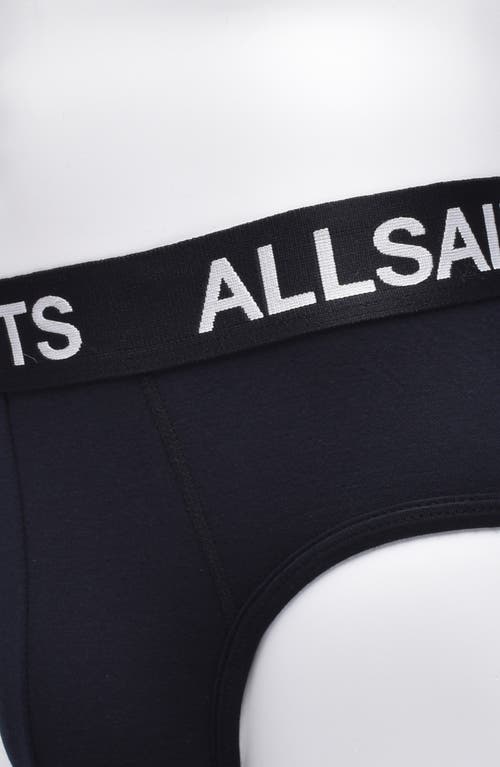 Allsaints 3-pack Contour Pouch Stretch Modal Blend Briefs In Black