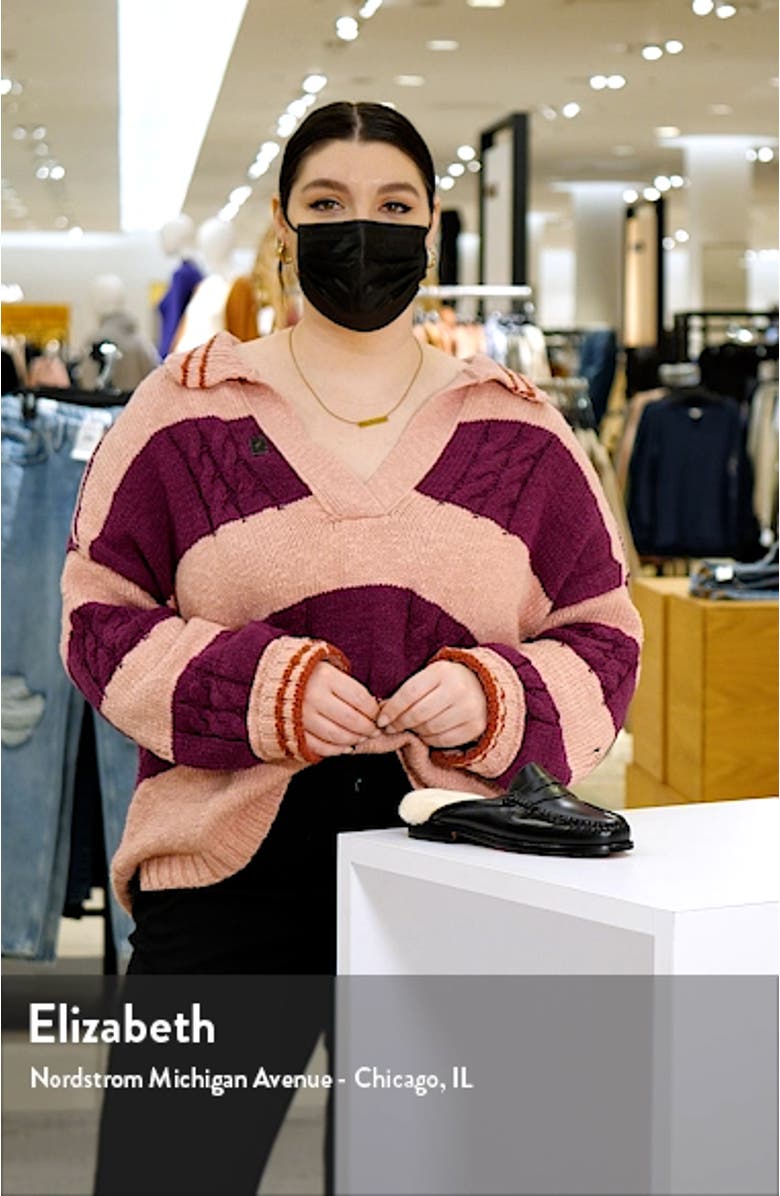 G.H. Bass and Co. Wynn Genuine Shearling Lined Loafer Mule, sales video thumbnail