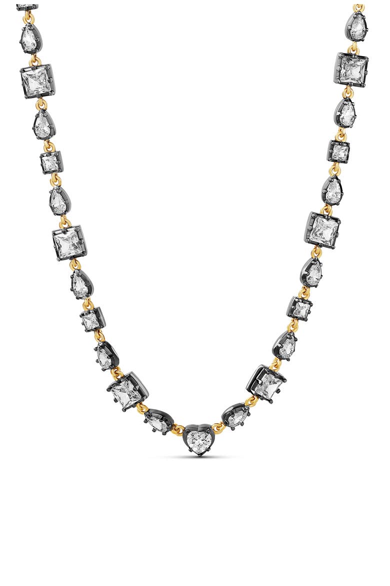 Multi Shape Mixed Metal Necklace, Main, color, GOLD