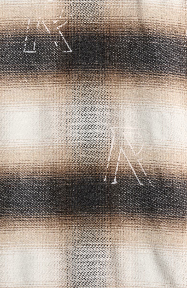 Represent All Over Plaid Shirt, Alternate, color, Latte