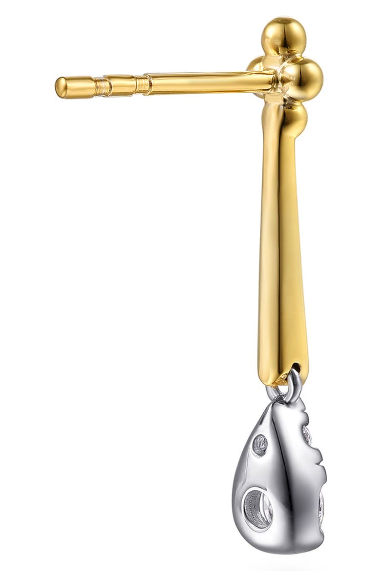 Bujuka 14k Gold Diamond Drop Earrings, Alternate, color, 14K YELLOW/ WHITE GOLD