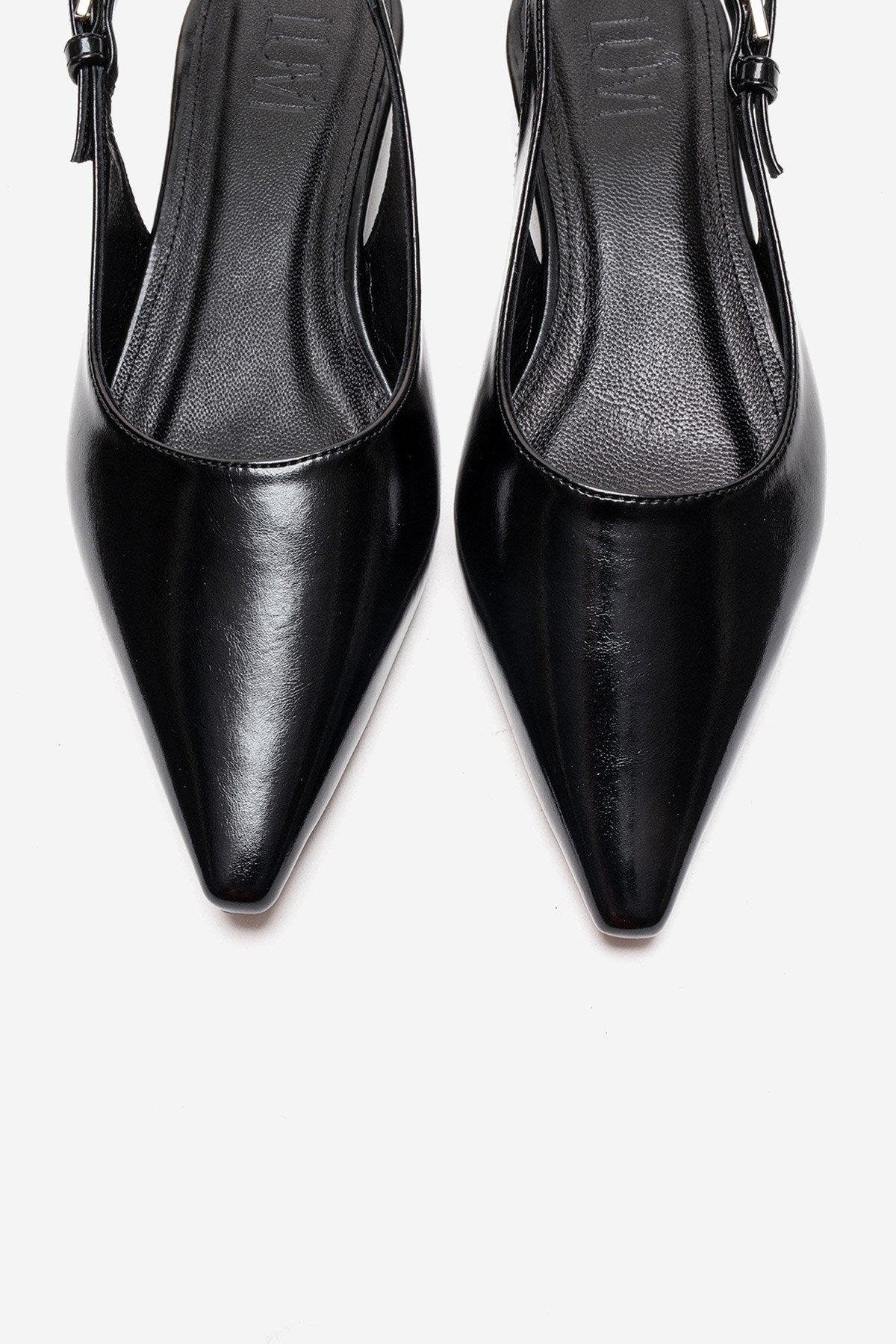 Prologue Shoes Jenna Slingback Pointed Toe Pump, Alternate, color, Black