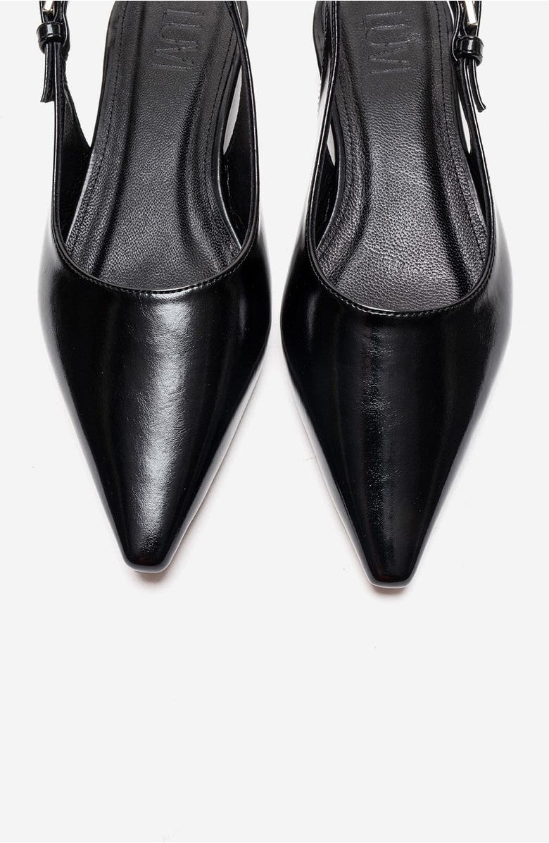 Prologue Shoes Jenna Slingback Pointed Toe Pump, Alternate, color, Black