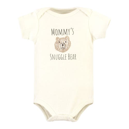 Hudson Baby Five-piece Set Of Cotton Infant All-in-one Bodysuits In Gray