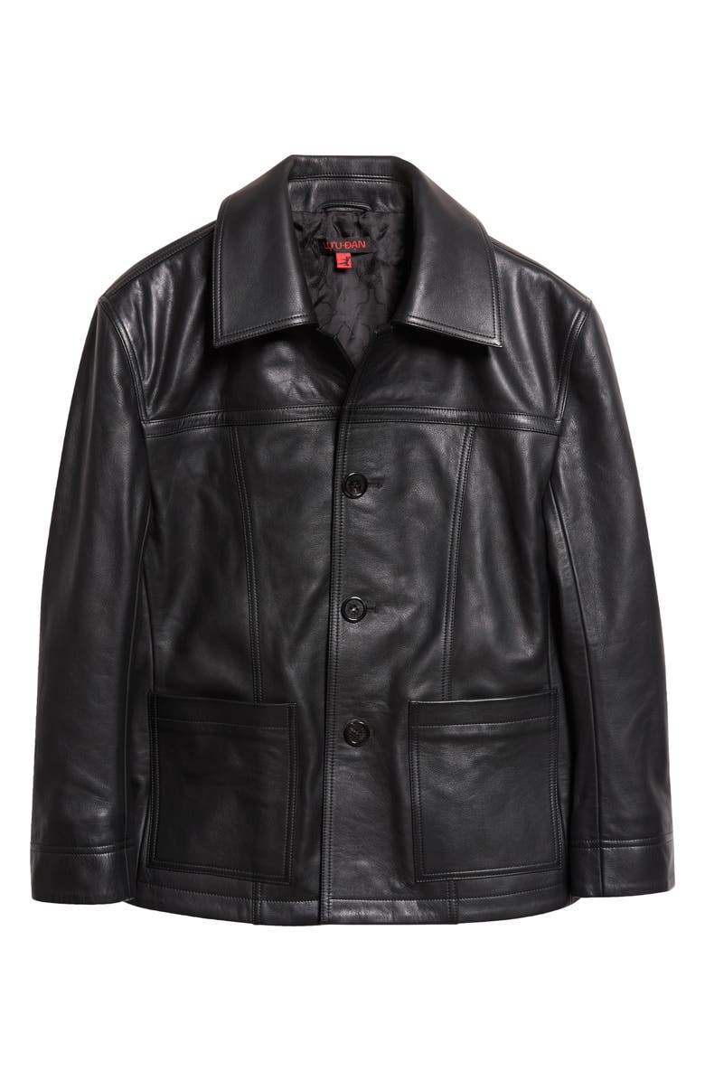 LU'U DAN Creep Leather Jacket, Main, color,