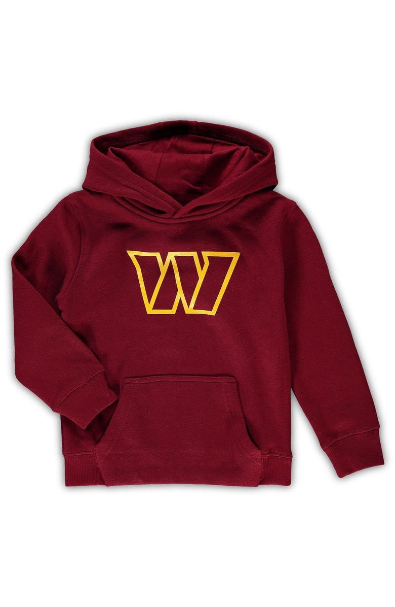 Outerstuff Toddler Burgundy Washington Commanders Team Logo Pullover Hoodie, Main, color, 