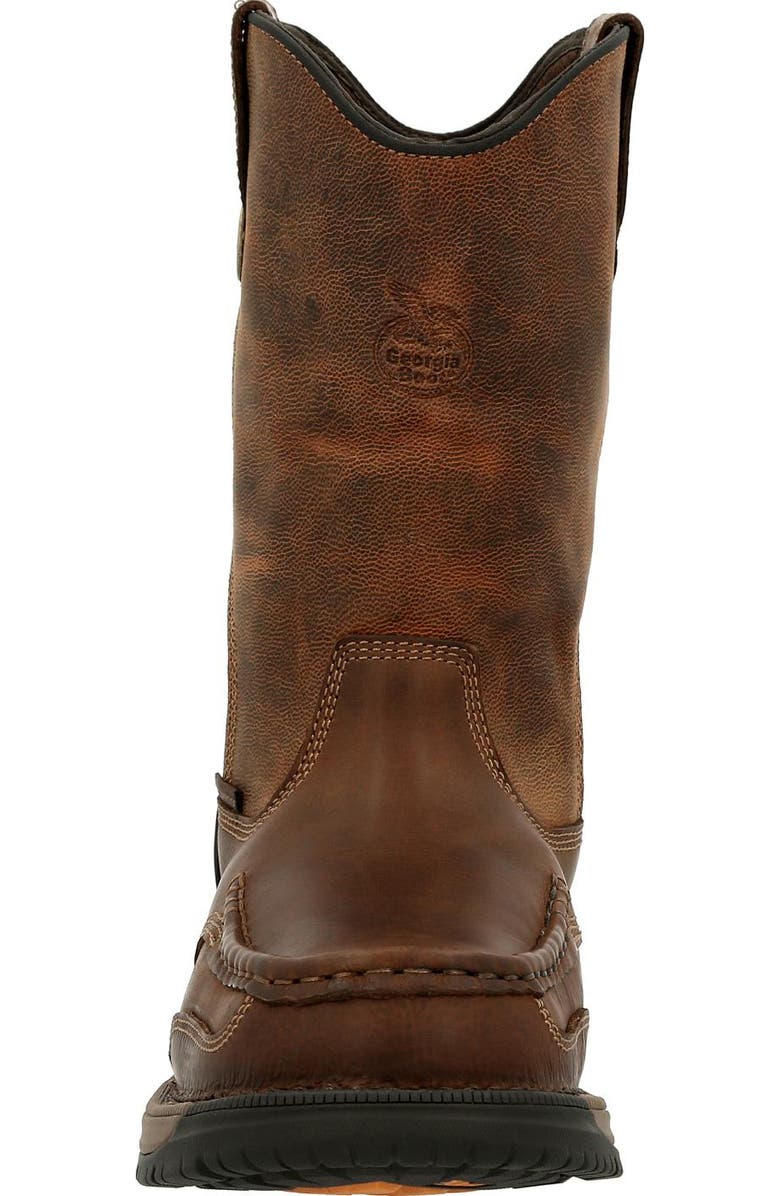 Georgia Boot Waterproof 360 Waterproof Pull On Work Boot, Alternate, color, Brown