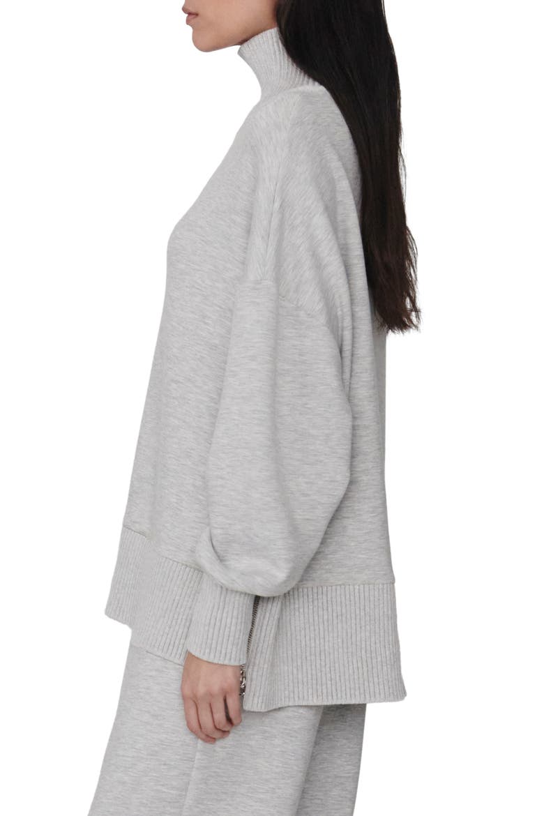 Barker Turtleneck Sweatshirt, Alternate, color, LIGHT GREY MARL
