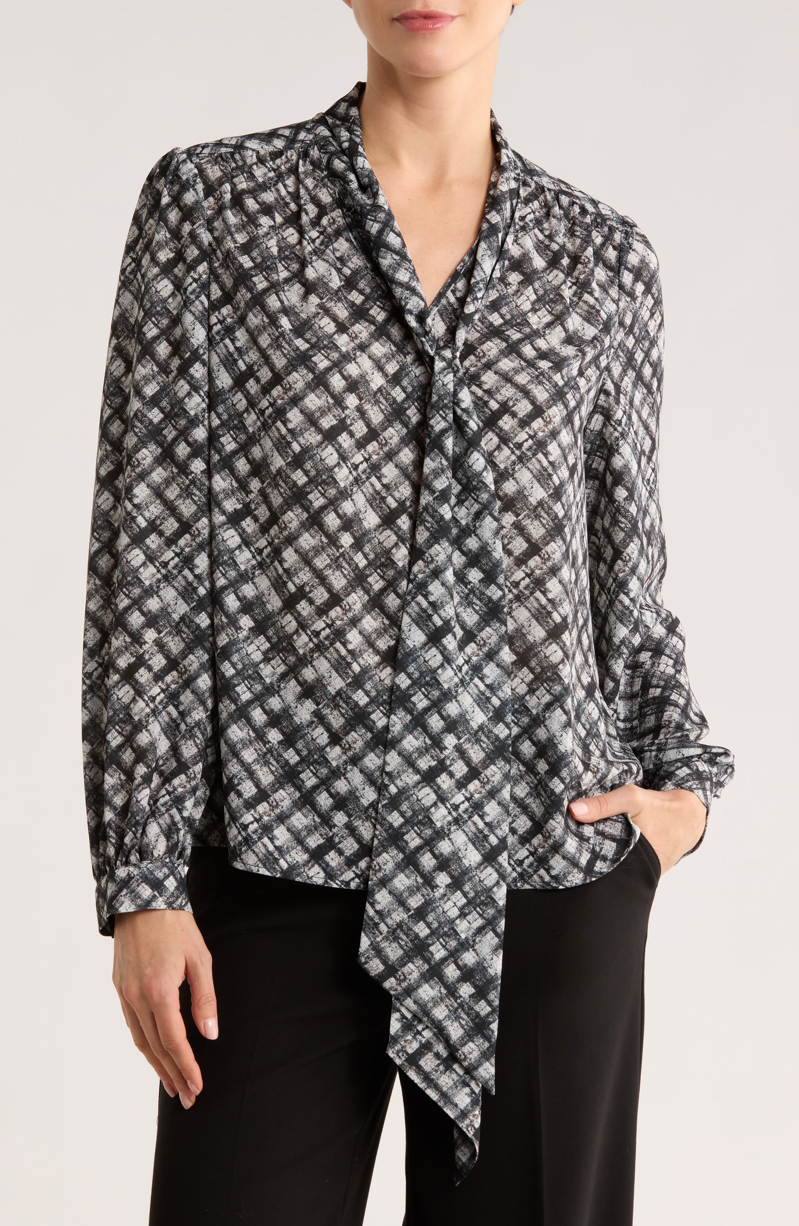 Tie Neck Georgette Top - image 5