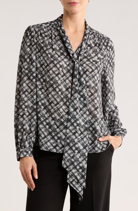 Tie Neck Georgette Top