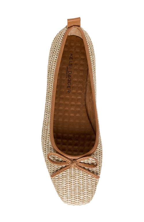 Kelsi Dagger Brooklyn Frankie Raffia Ballet Flat In Natural