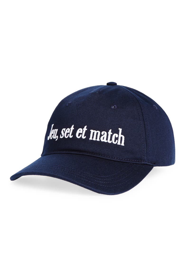Embroidered Graphic Baselball Hat, Main, color, 166 NAVY