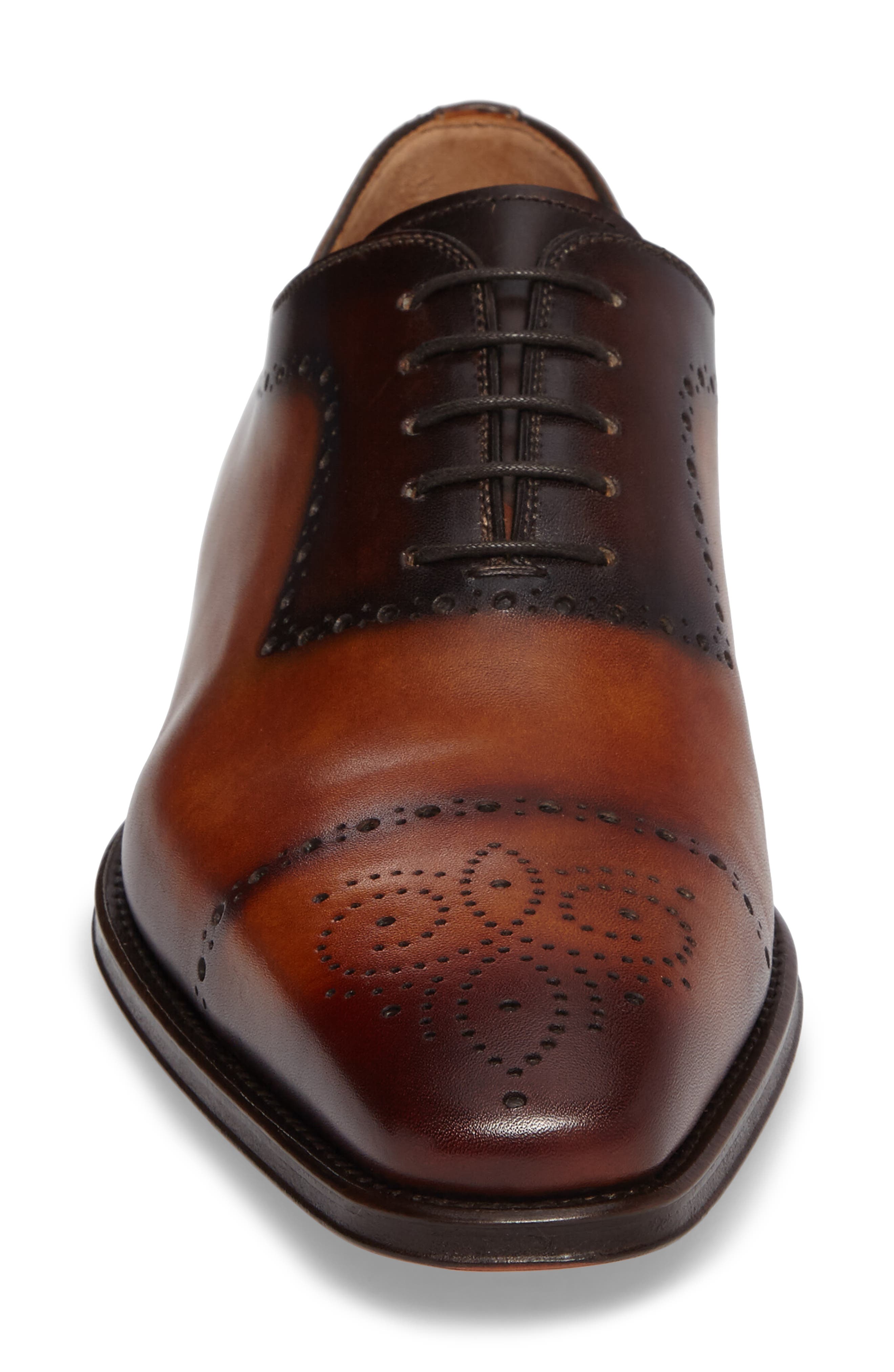Shae Cap-Toe Medallion Oxford, Alternate, color, CUERO/ MARRON LEATHER