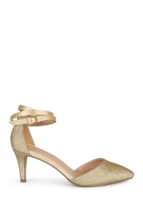 Luela Glitter Ankle Strap Pump (Women)