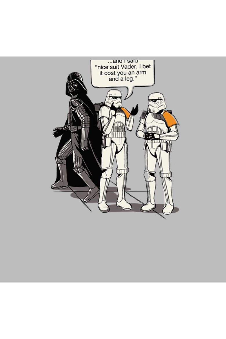 Men's Star Wars Stormtroopers Nice Suit Vader Graphic Tee, Alternate, color, Athletic Heather
