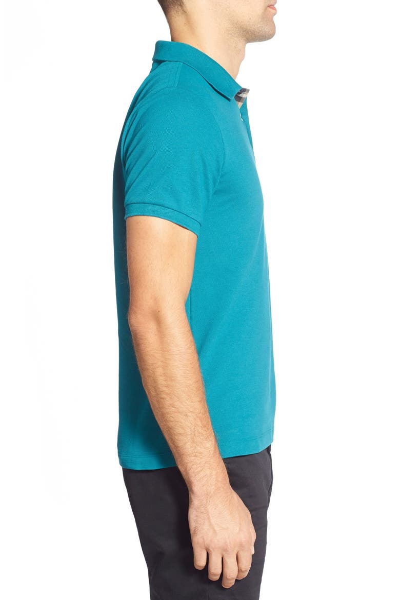 Brit Modern Fit Piqué Polo, Alternate, color, VIBRANT TEAL
