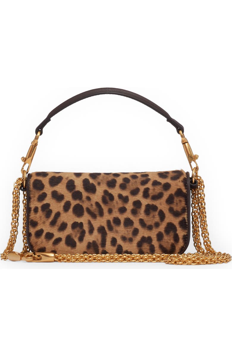 Valentino Garavani Locò Leopard Print Genuine Calf Hair Shoulder Bag, Alternate, color,